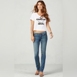 True Religion |Cora |Mid Rise |Straight |Black Label |Blue Denim |Jeans |Size 29